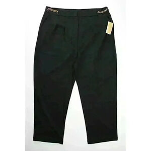NEW! MICHAEL Michael Kors Women's XL Chain-Detail Wide-Leg Pants NWT $110